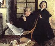 Edgar Degas Henri de Gas et sa niece Lucy oil painting artist